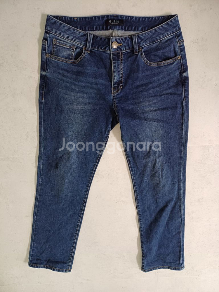 남성 게스 데님 일자청바지 (사방스판33)--7