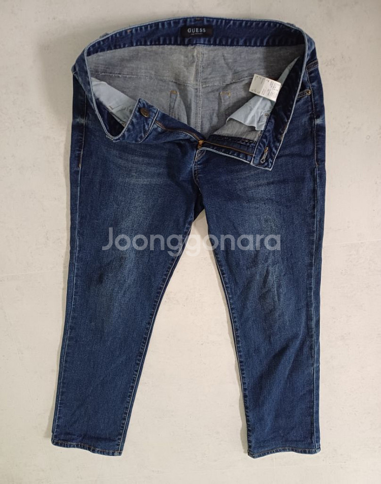 남성 게스 데님 일자청바지 (사방스판33)--8