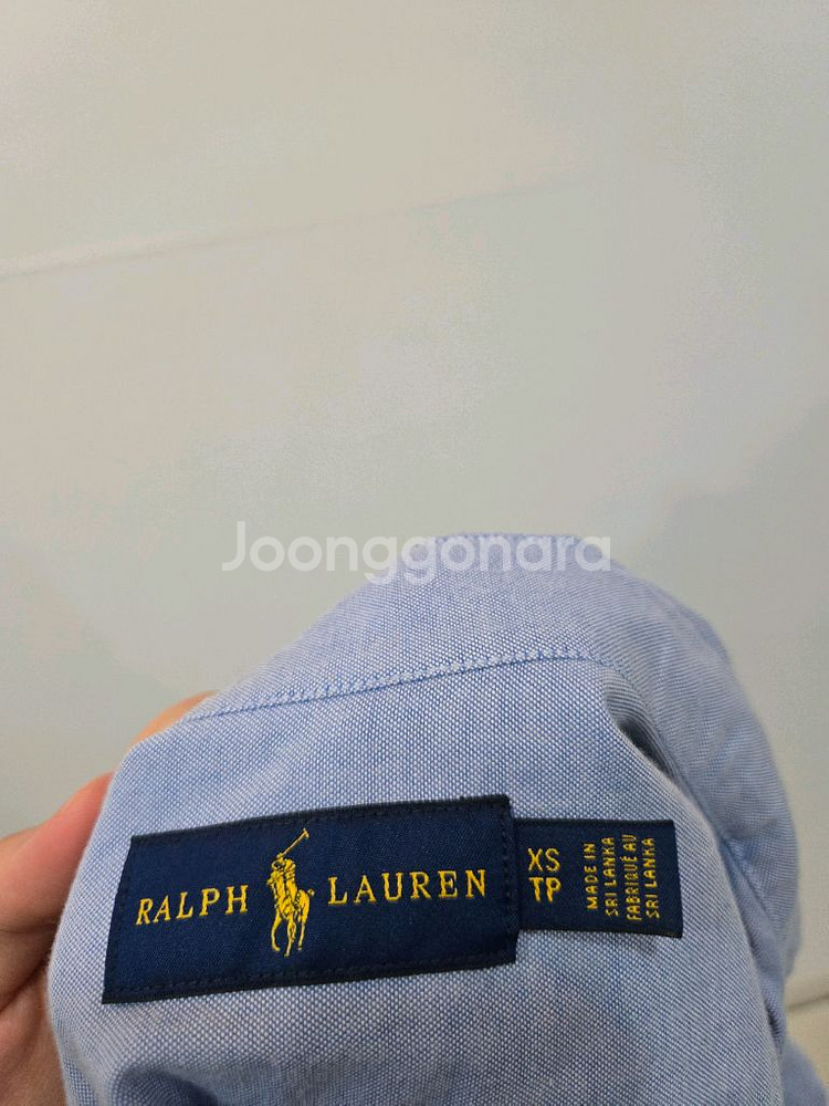정품 폴로 랄프로렌 여성 옥스포드 반팔셔츠 블루(새거)--4