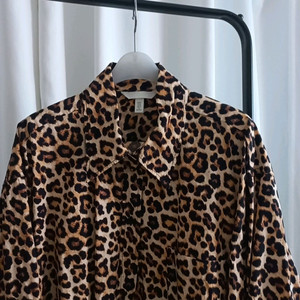 새상품급) h&m 호피 셔츠, 블라우스 남방 빅사이즈
