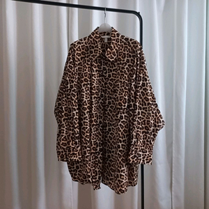h&m 호피 셔츠, 블라우스 남방 롱박시핏 빅사이즈