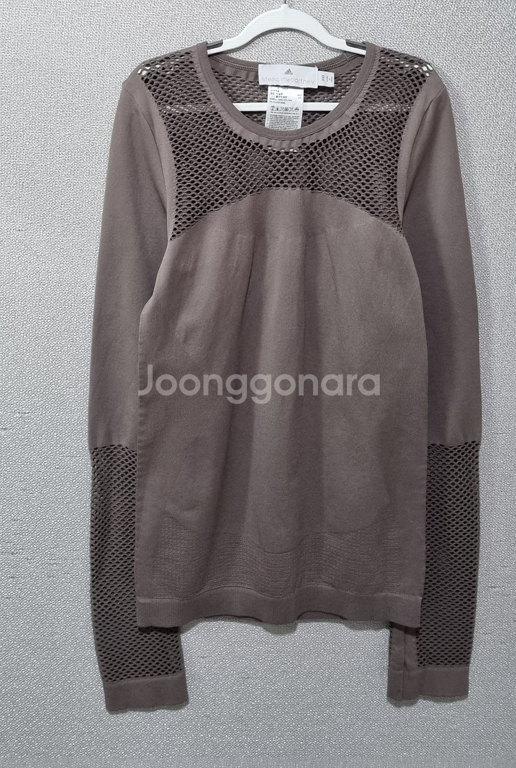 XS ) 아디다스 X 스텔라맥카트니 브라운 기능성 긴팔--1