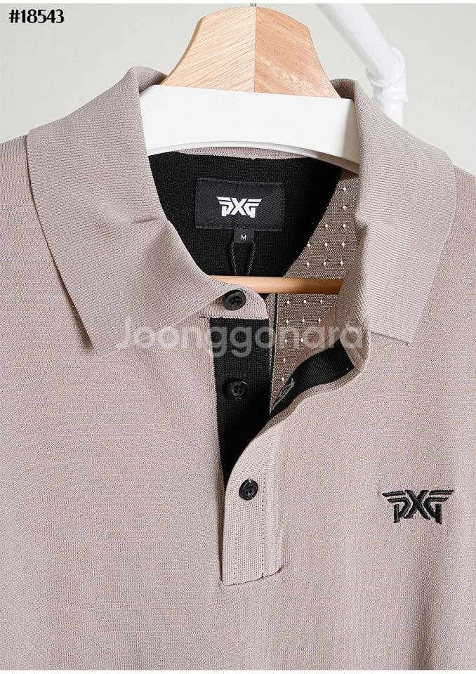 PXG 남성 썸머 카라 숏 슬리브 니트--5