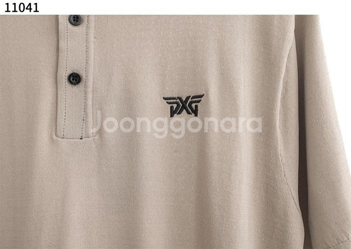 PXG 뉴 쉐입 남성 여름 니트 카라 티셔츠--3