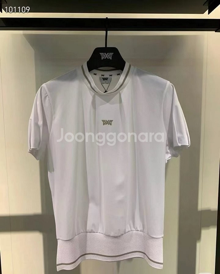 PXG 여성 여름 핀턱 포인트 숏 슬리브 티셔츠--9