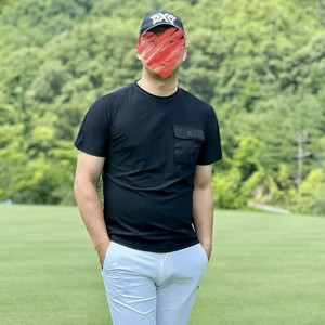 PXG 맨즈 썸머 빅로고 라운드 넥 티셔츠