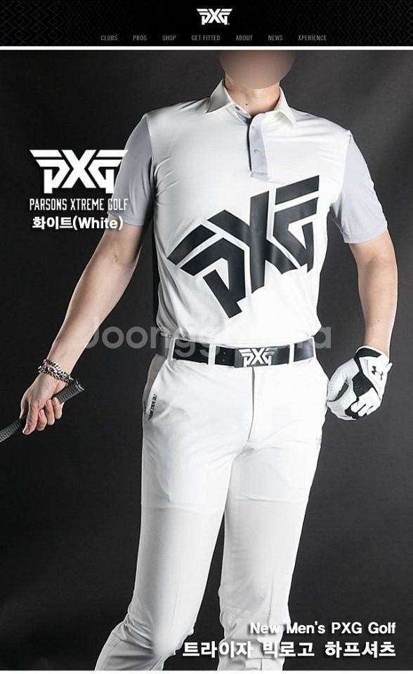 PXG 트라이자 빅로고 하프셔츠--0