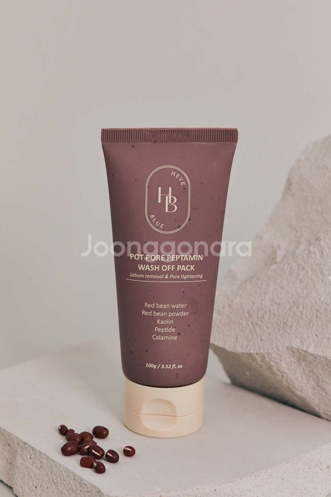 헤브블루 팥 포어 펩타민 워시 오프 팩--0