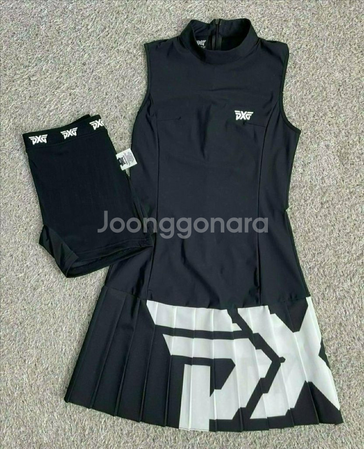 PXG 골프 여성 골프웨어 썸머 빅로고 플랫 원피스--8