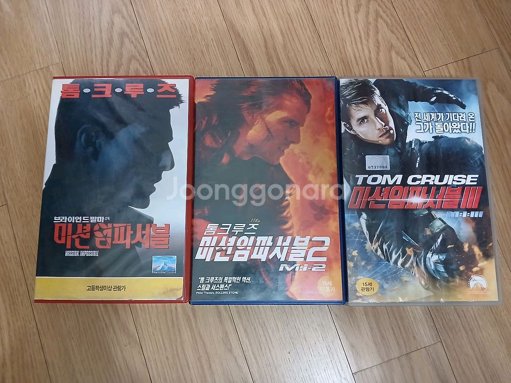 톰 크루즈 주연 미션 임파서블 3부작 비디오 테이프--1