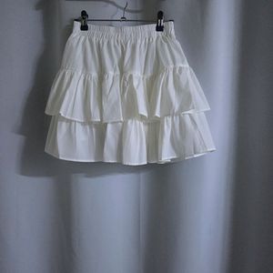 와샤 밴딩 캉캉스커트 화이트 새옷