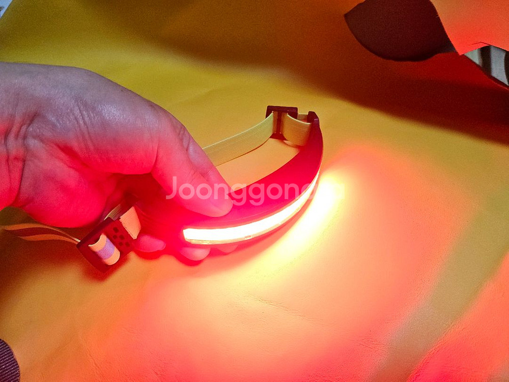 모션센서 COB 헤드랜턴 낚시 해루질 캠핑 등산--9