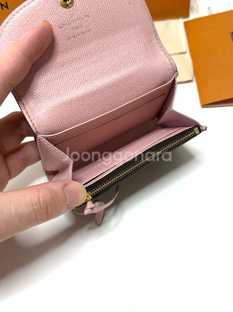 (백화점)루이비통 로잘리 코인퍼스 카드지갑 핑크--7