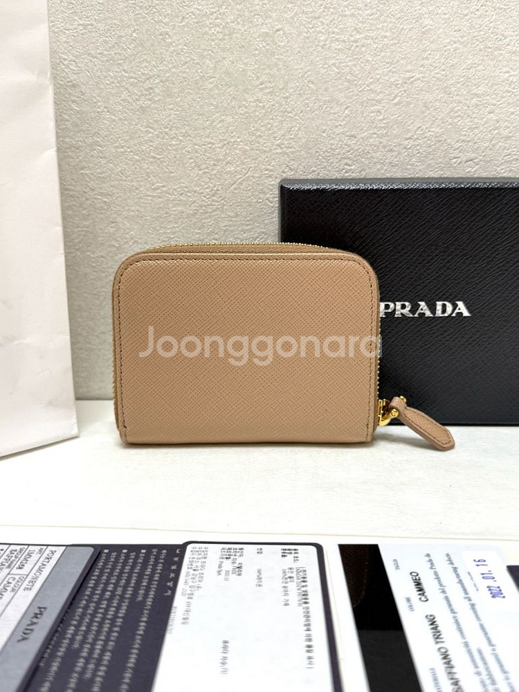 (백화점)프라다 사피아노 지퍼 카드지갑--2