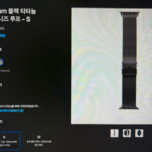 49mm 블랙 티타늄 밀레니즈 루프 - S사이즈 팝니다