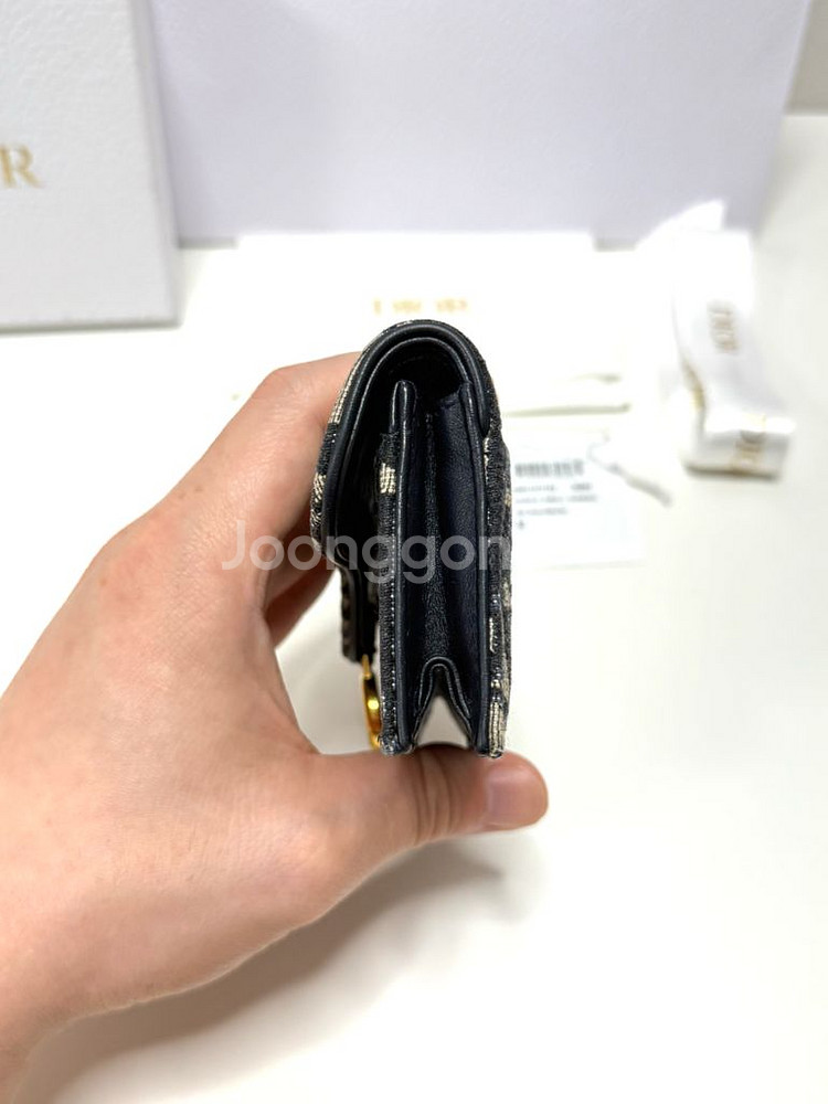(풀구성)디올 오블리크 새들 블룸 카드지갑--6