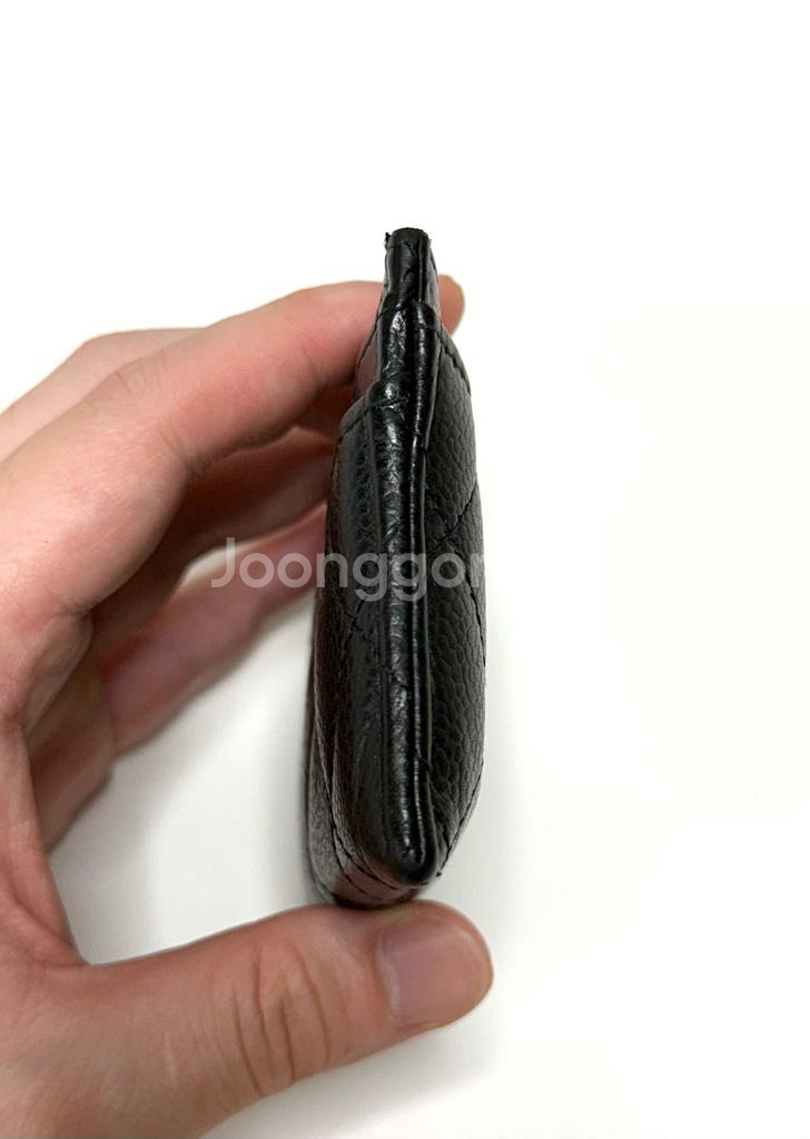 (크림)샤넬 클래식 캐비어 카드지갑--3