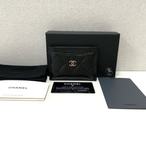 (크림)샤넬 클래식 캐비어 카드지갑