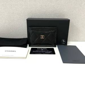 (크림)샤넬 클래식 캐비어 카드지갑