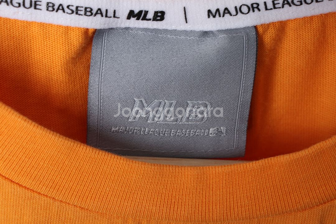(M) MLB 엠엘비 반팔 티셔츠 양키스 오렌지--4