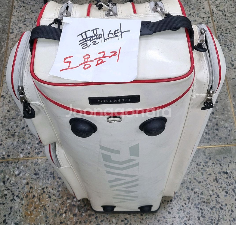 중고 다이와 청명골드 5단 민물낚시가방 판매--1