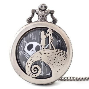 새 크리스마스의 악몽 회중시계 만화 영화 캐릭터 쥬얼리