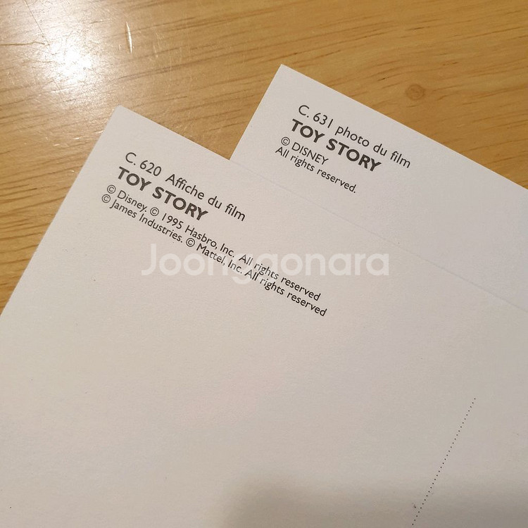 영화토이스토리 영화엽서 버즈라이트이어 우디--3