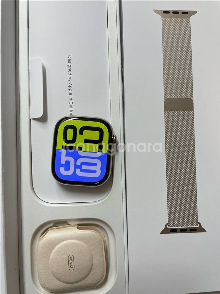 애플워치10티타늄 46mm 신품급--0