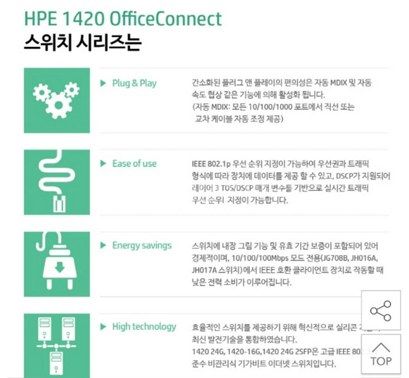 HPE 1420 OfficeConnect 스위치--3