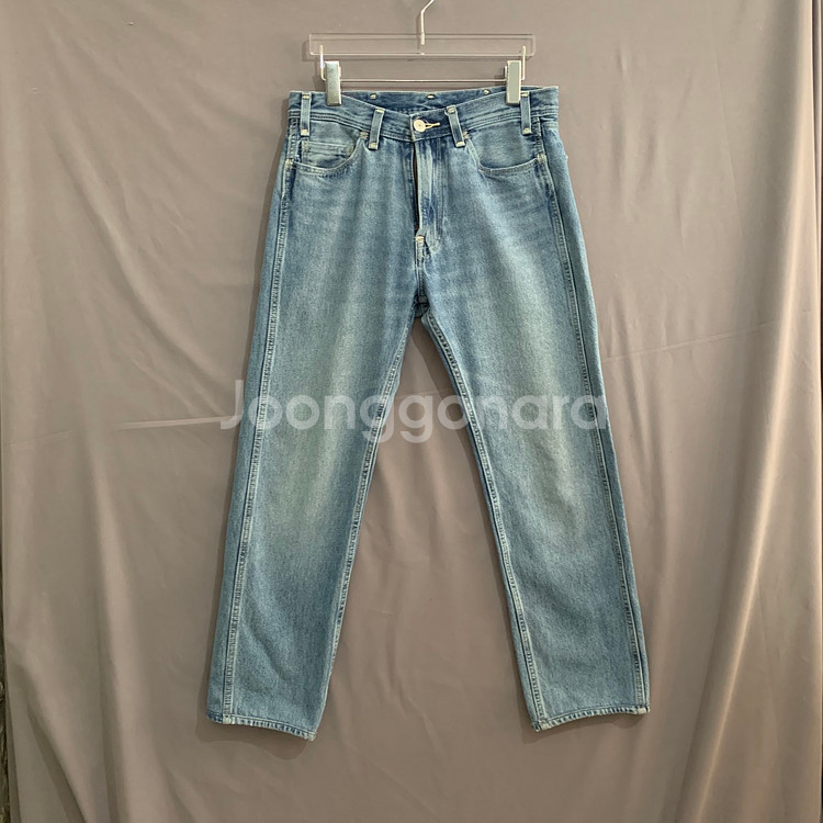 30인치 리바이스 505 레드 루즈핏 워싱 데님 청바지--0