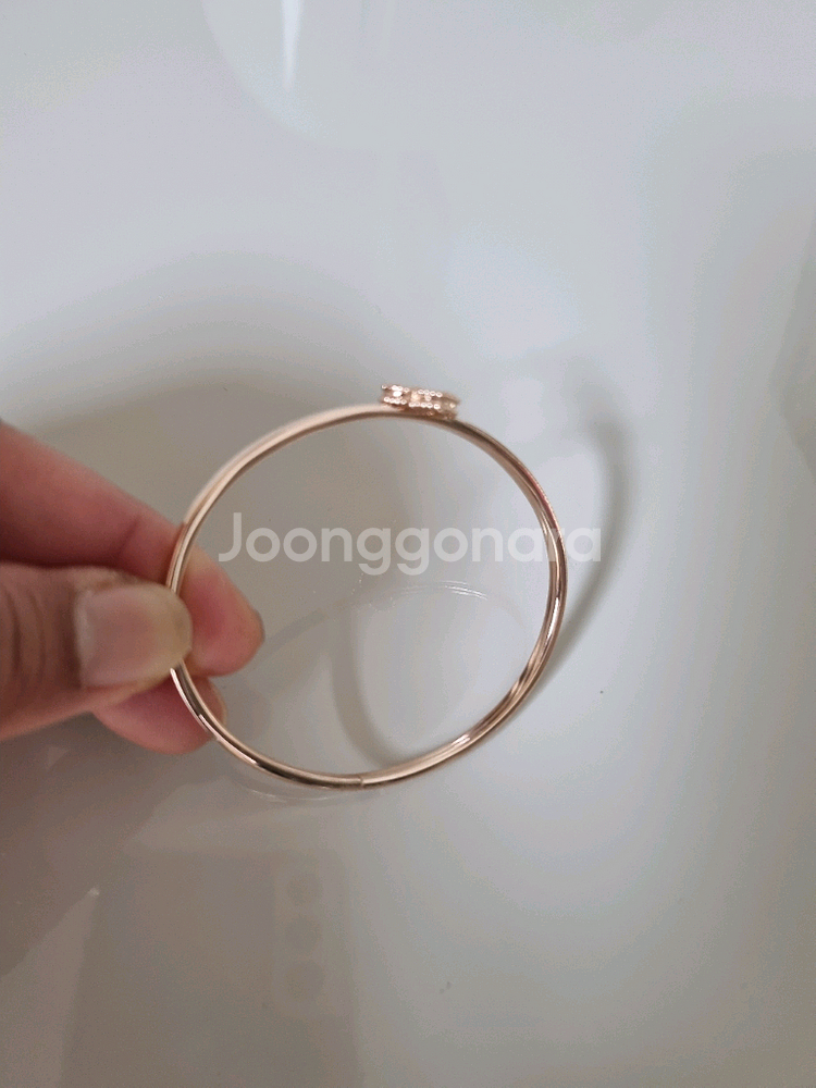 14k 클로버자개 뱅글팔찌--1