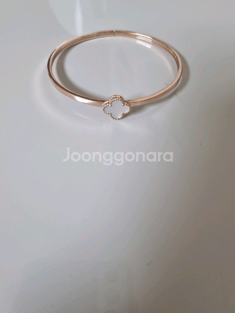 14k 클로버자개 뱅글팔찌--2