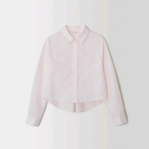 온드민 크롭셔츠 핑크