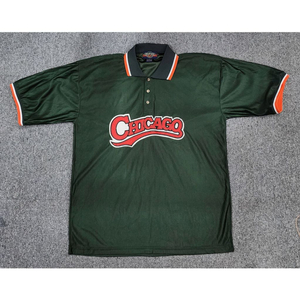 Harlem gear 시카고 카라 하프단추 반팔 져지