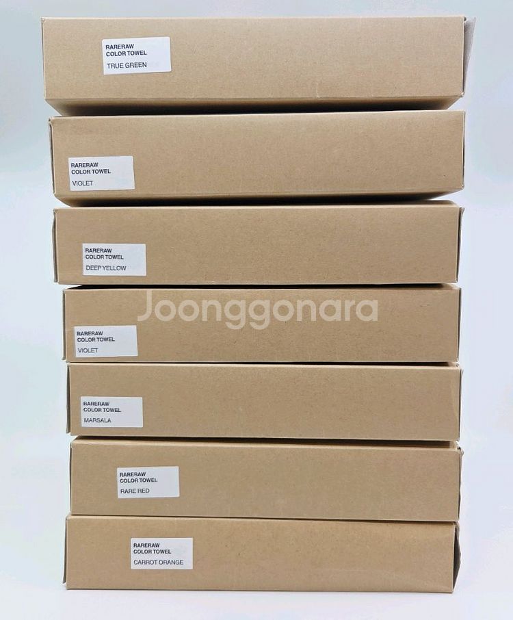 rareraw 레어로우 타월 호텔수건 고급수건 컬러타올--4