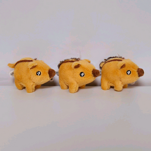 초롱초롱 미니 멧돼지 인형 가방고리 키링 백참 귀여운