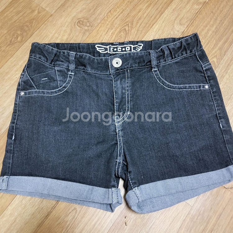 에꼴리에 소이 여자 흑 청 반바지 숏 팬츠 28 29--0