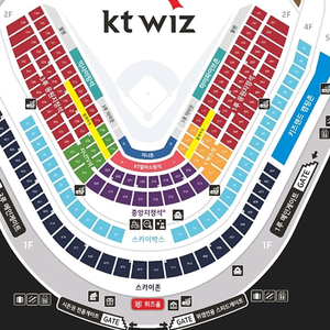 KT 기아타이거즈 31일 3루 테이블석 3자리
