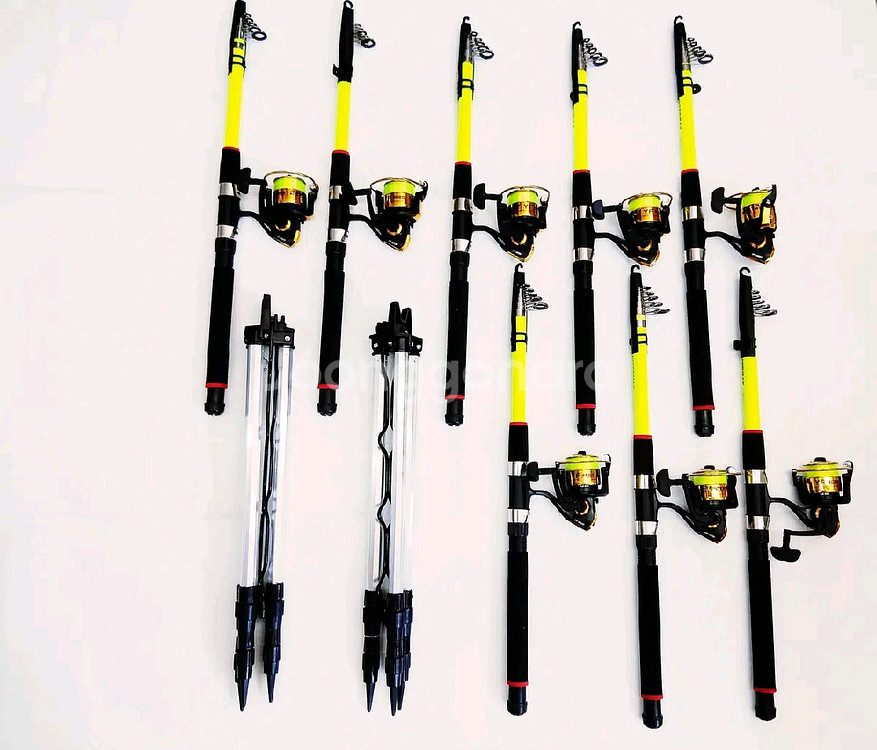 원투낚시대3m8대+4000번릴8대+릴줄+삼각받침대--0