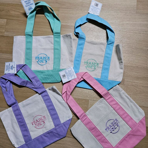 트레이더조 미니 캔버스 백 파스텔