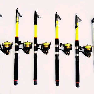 원투낚시대3m 5대+4000번릴 5대+릴줄+받침대