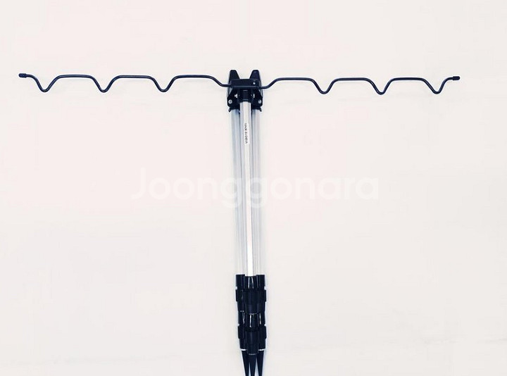 원투낚시대3m 5대+4000번릴 5대+릴줄+받침대--9