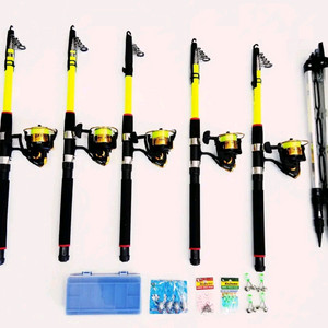 원투낚시대3m5대+4000번릴5대+받침대+소품