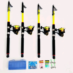 원투낚시대3m 4대+4000번릴 4대+릴줄+소품