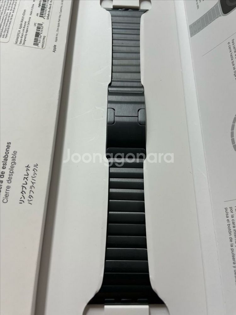 애플워치 링크브레이슬릿 블랙 42mm SS급--0