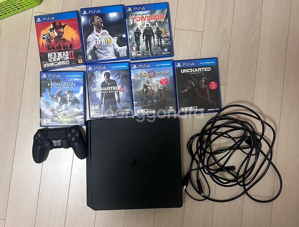 플스4 슬림 블랙--0