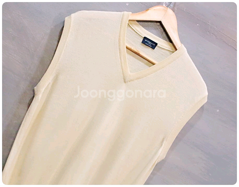 [XS] 버버리 골프 메리노울 니트 베스트--2