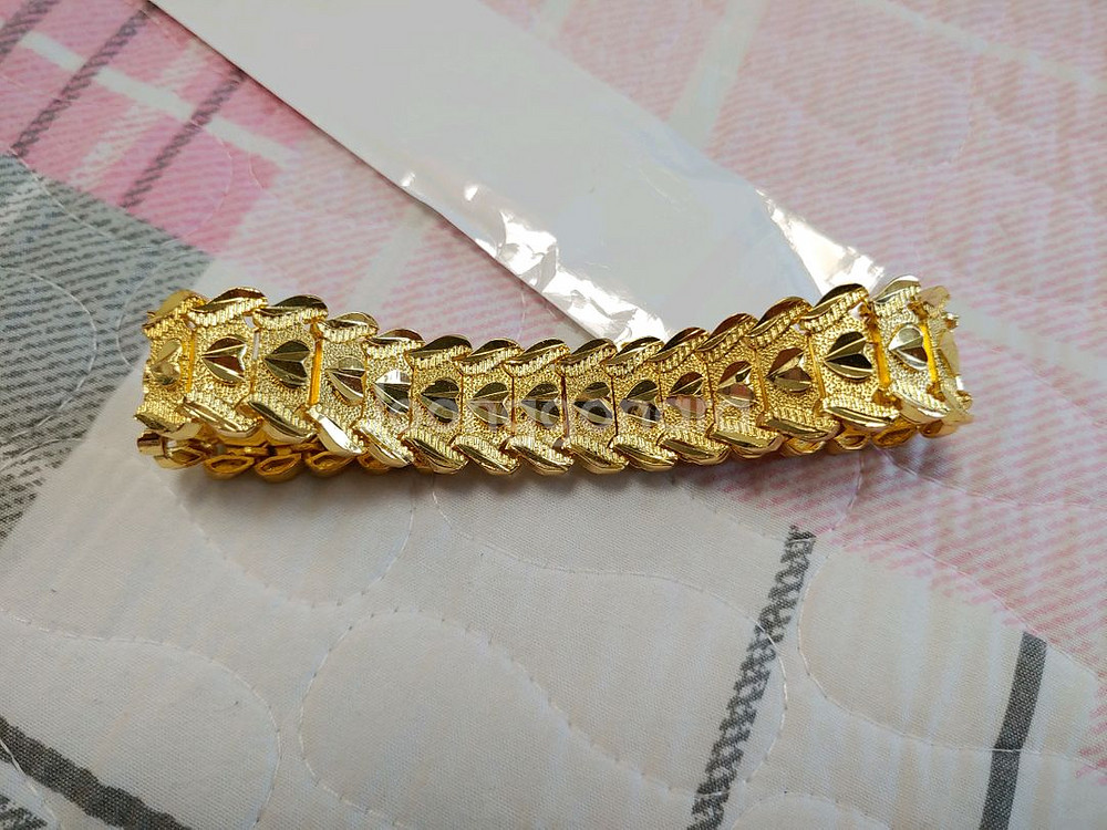 18k 도금 팔찌 21cm ㅡ 새제품--1