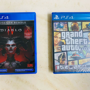 PS4 디아블로4, GTA5(밀봉)