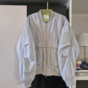 코드그래피 MA-1 점퍼 라이트 그레이 색상 M 사이즈